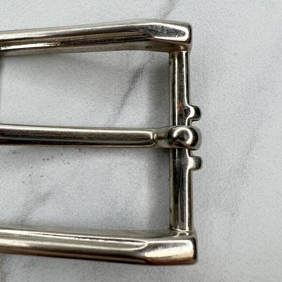 Silver Tone Simple Basic Belt Buckle - Picture 5 of 9